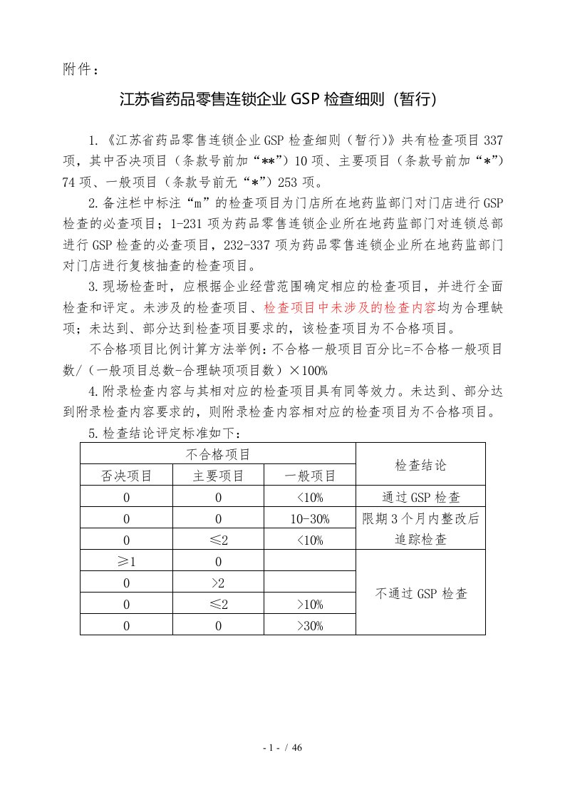 江苏连锁GSP细则1218