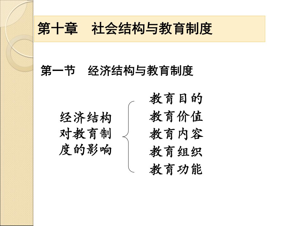 社会结构与教育制度