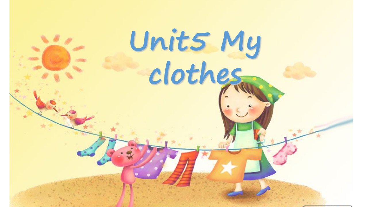 新版PEP小学四年级英语下册unit5-my-clothes课件