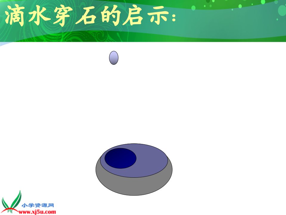 教科版四年级语文下册《滴水穿石的启示