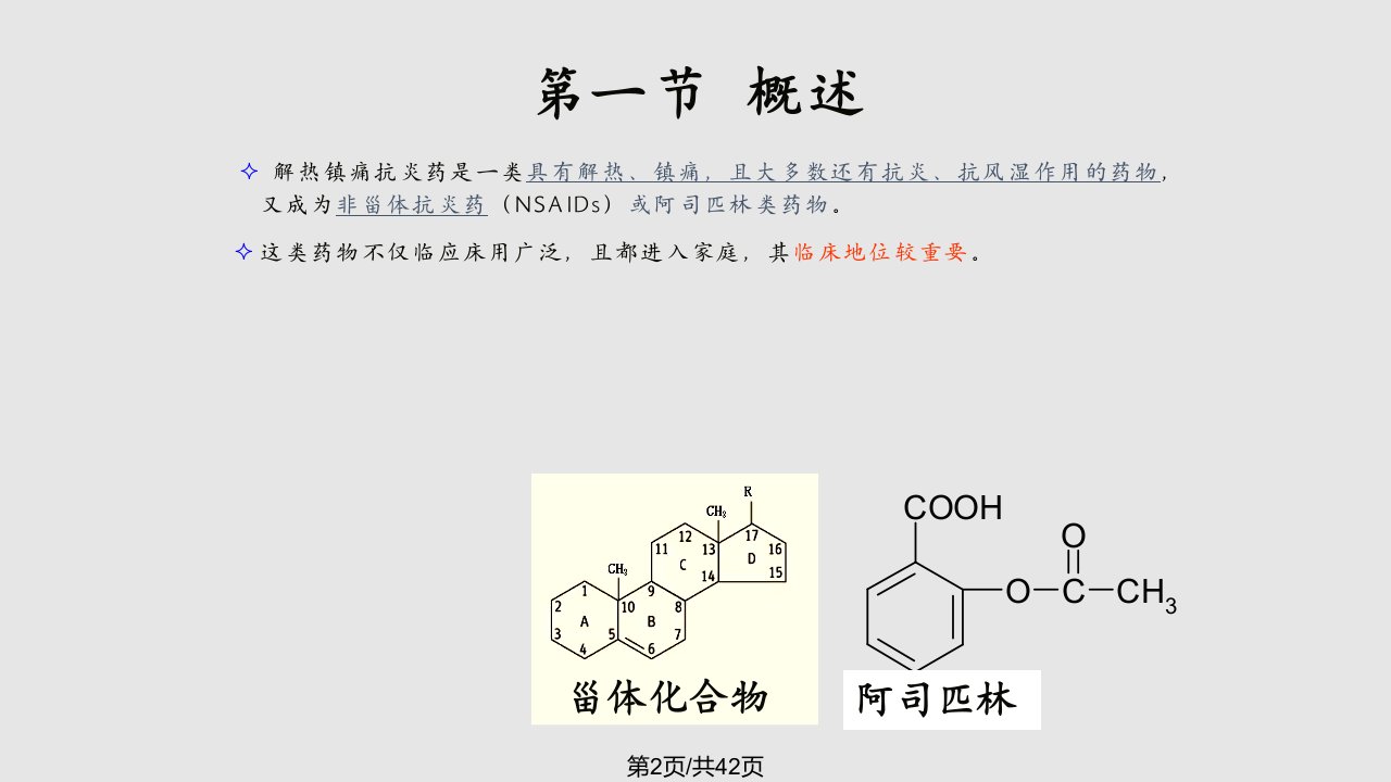 药理学课件解热镇痛抗炎药