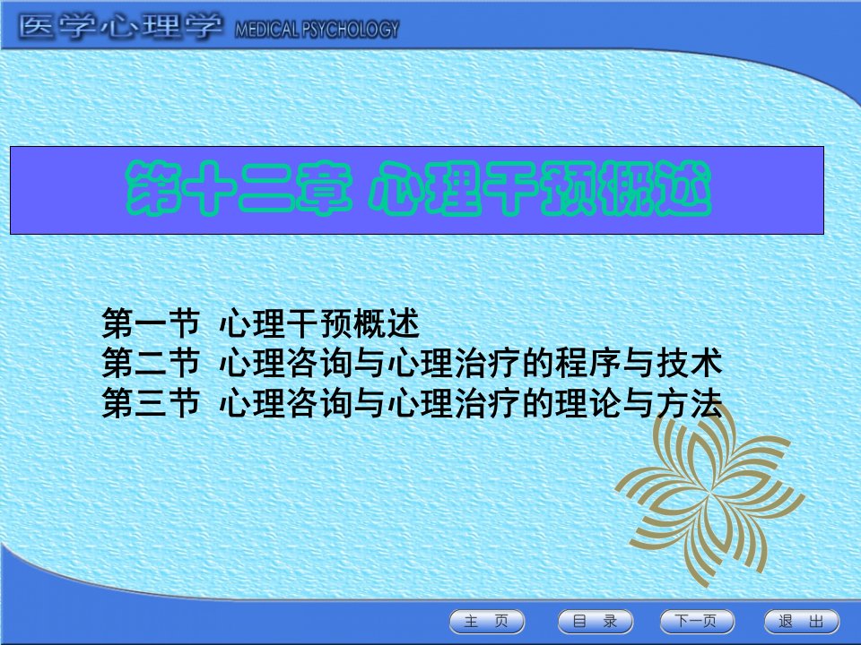 医学心理学课件：第十二章