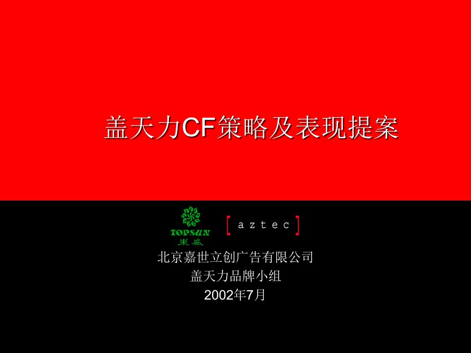 盖天力CF策略及表现提案(1)