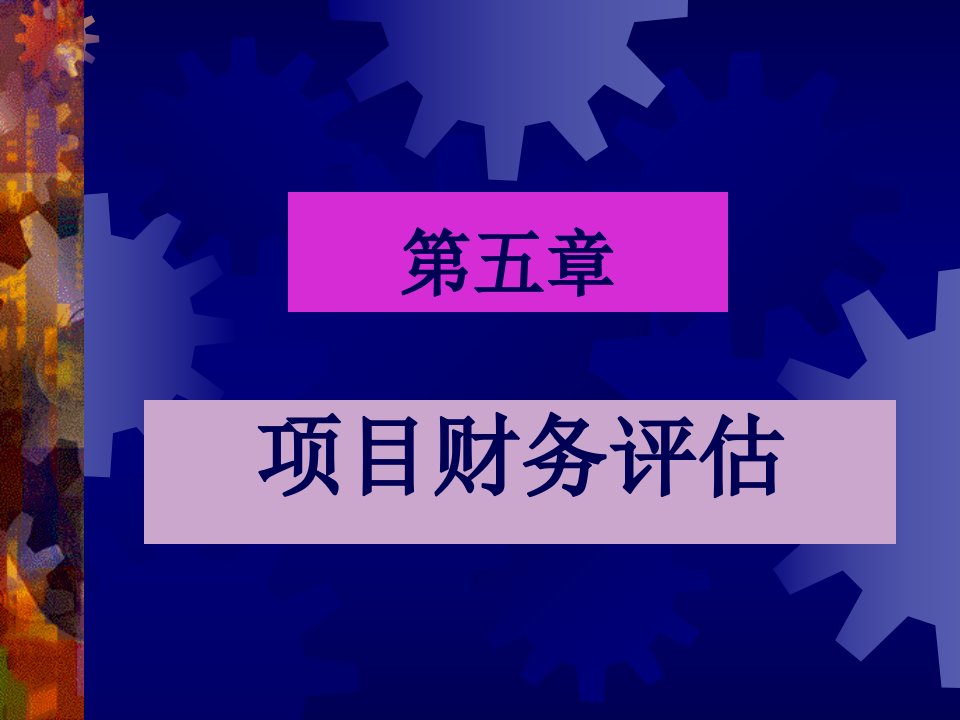 第五章项目财务评估(项目评估学,戚安邦主编教材)