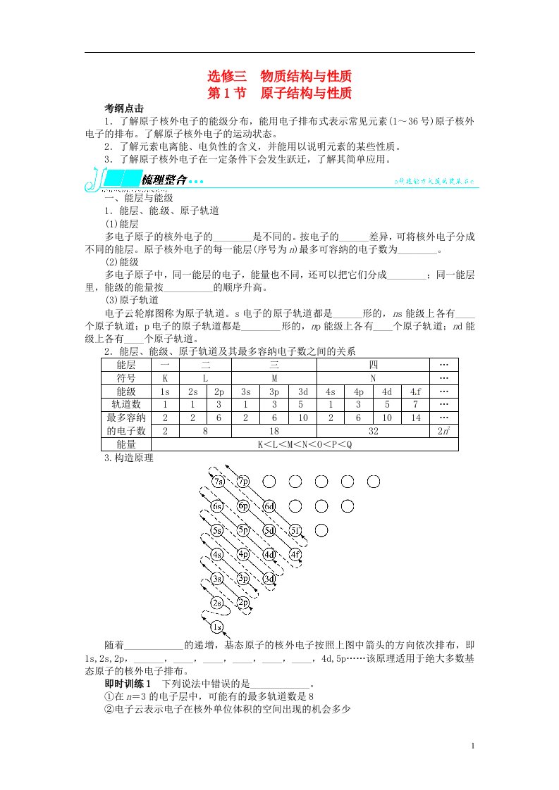 高考化学一轮复习