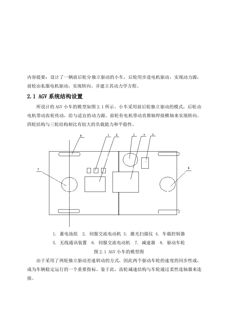 AGV小车设计