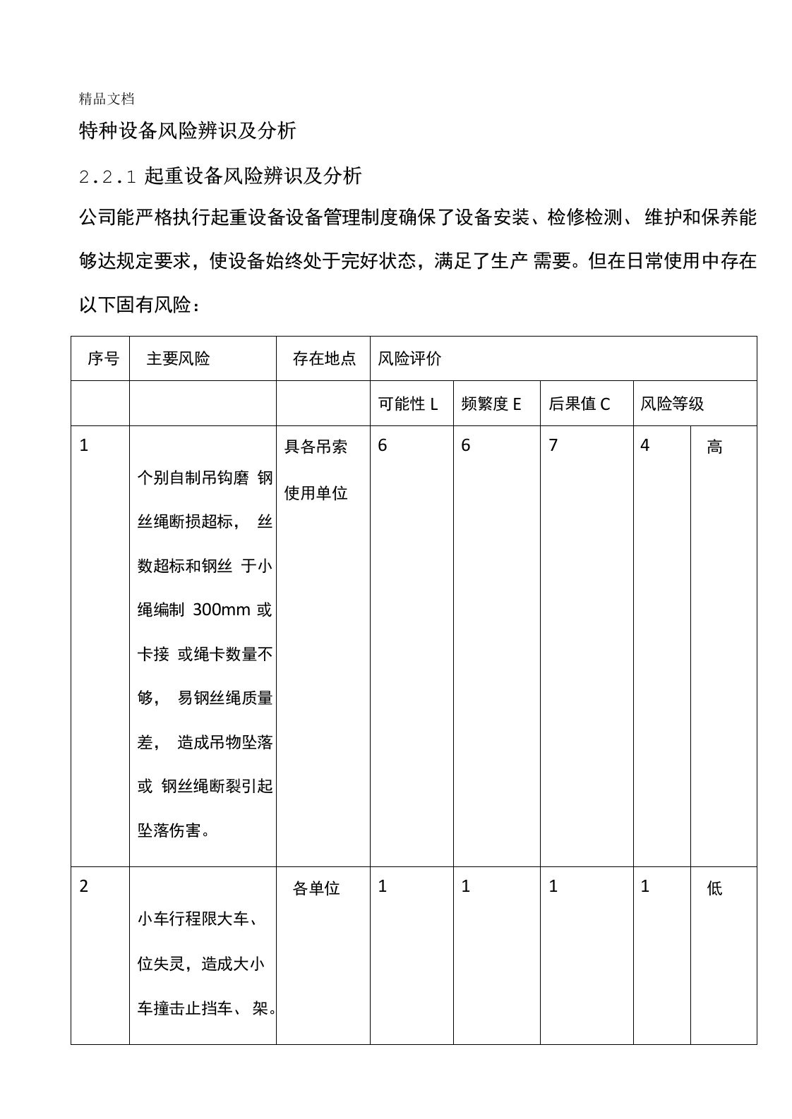 特种设备风险辨识及分析试用上课讲义