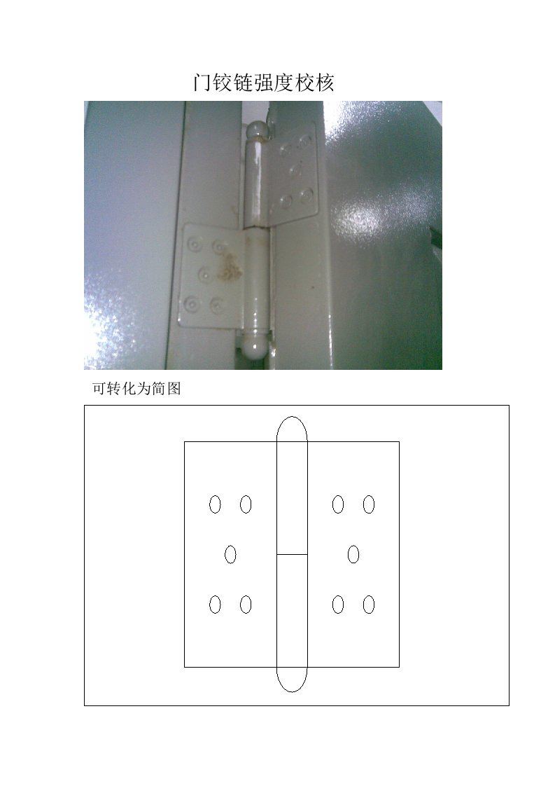 门铰链强度校核