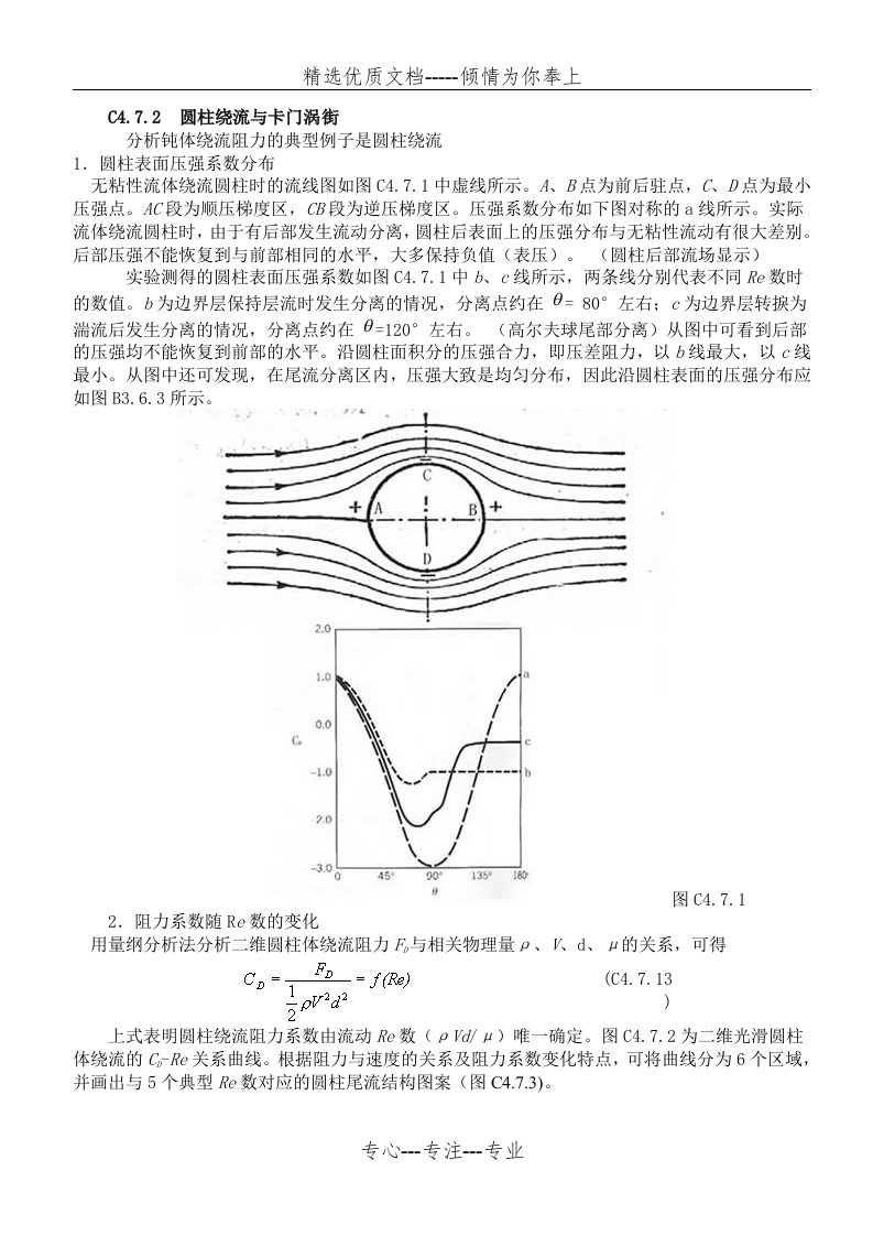 圆柱绕流圆球扰流阻力系数(共5页)