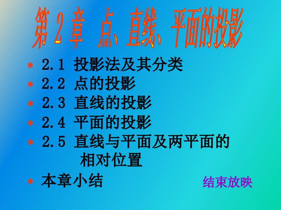 直线与投影面夹角的表示法