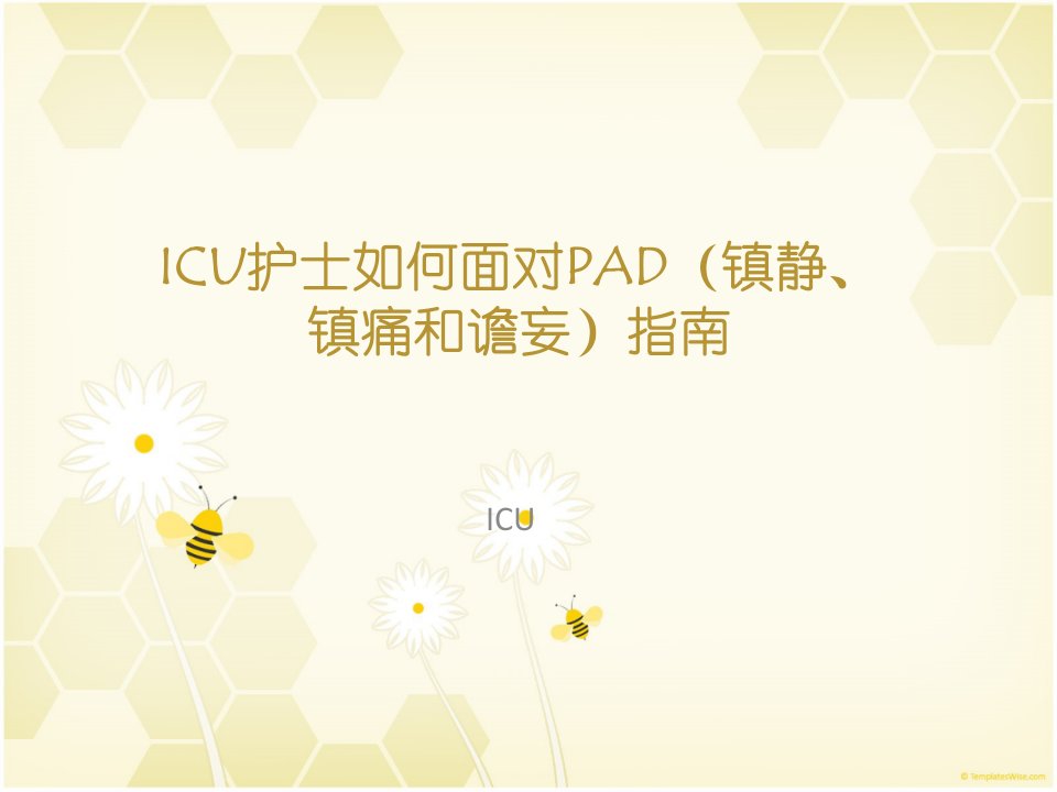 icu护士如何面对pad指南-课件