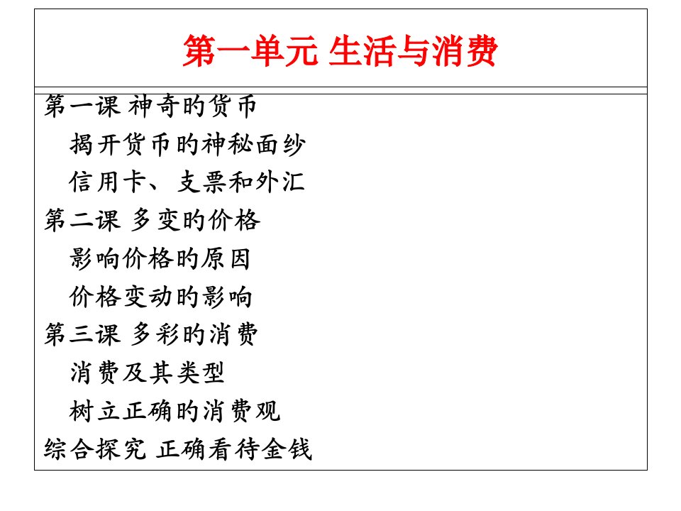 经济生活知识点公开课一等奖市赛课一等奖课件