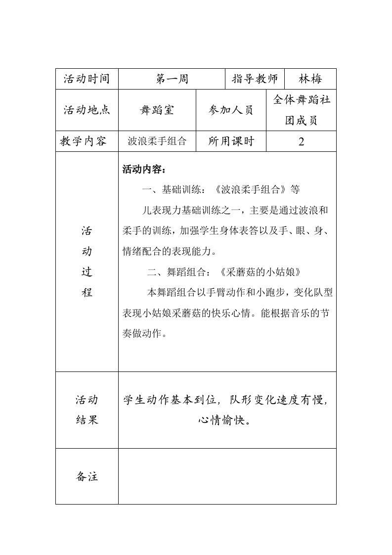 东郭中学“舞之韵”舞蹈社团活动记录