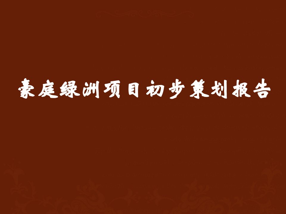 保定项目策划演示报告终极版