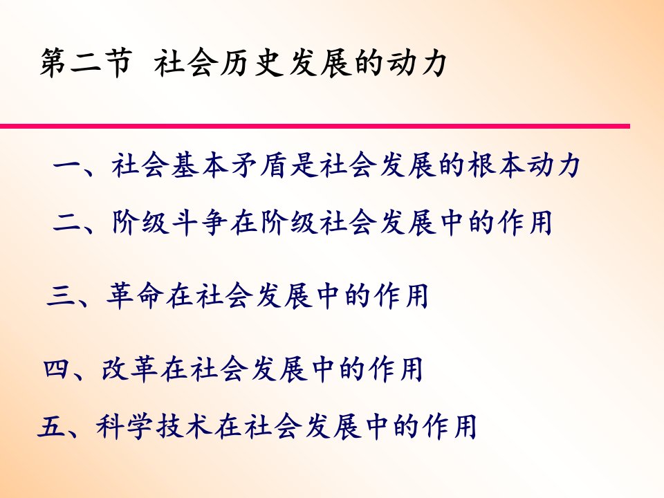 社会历史发展的动力