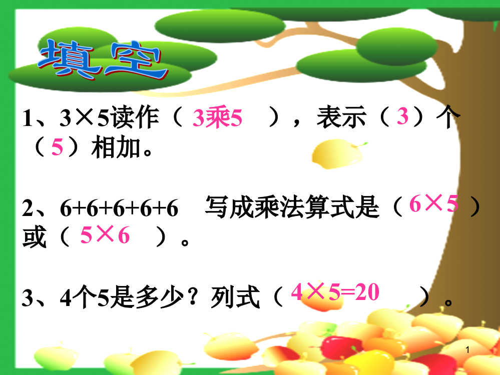 小学教学课件7的乘法口诀2