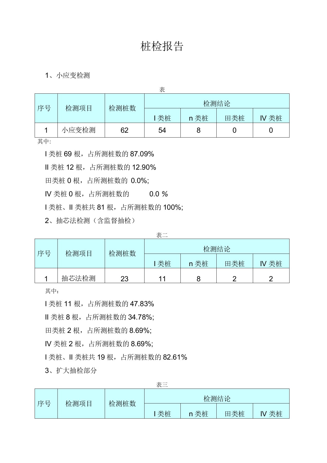 桩基检测报告