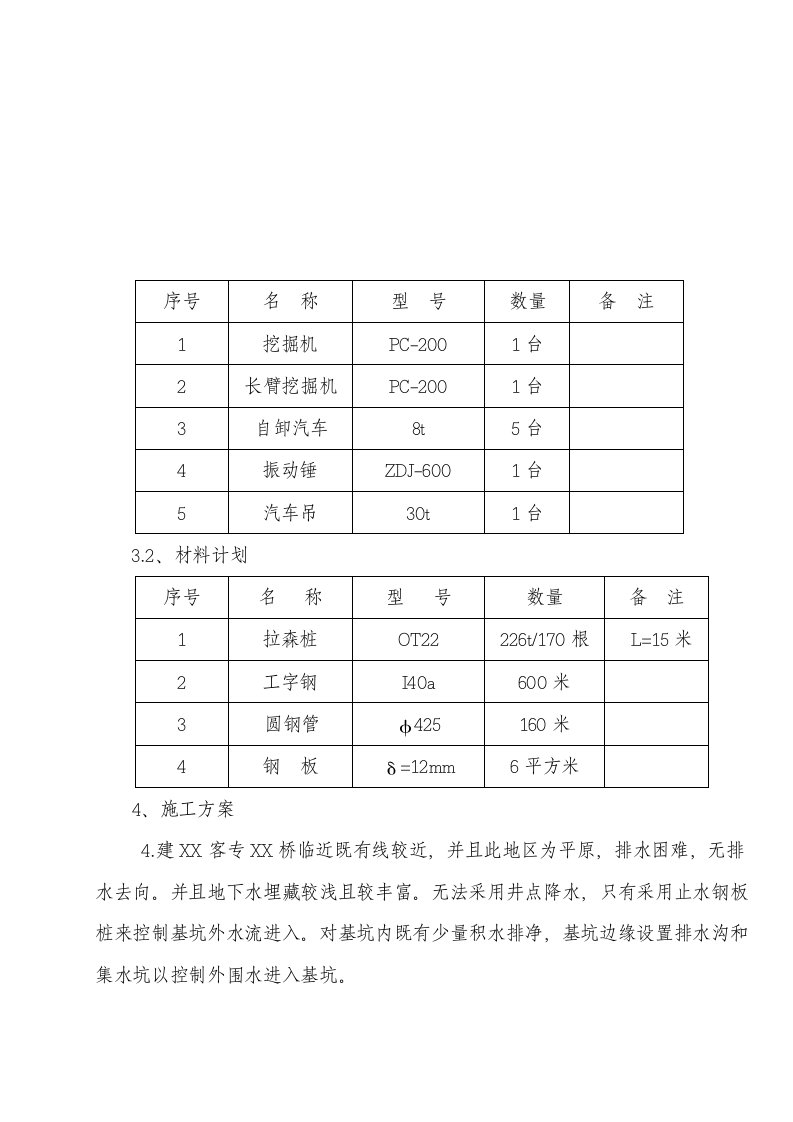 桥梁基础基坑支护施工方案钢板桩