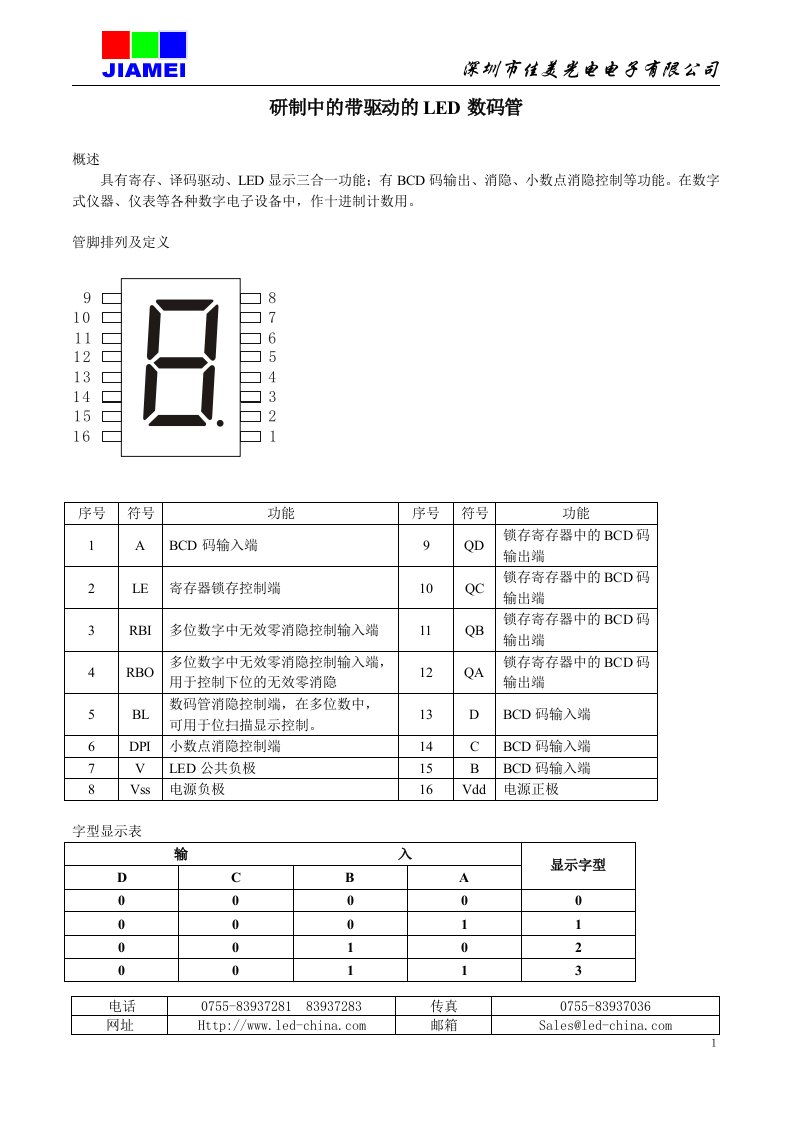 深圳市佳美光电电子有限公司