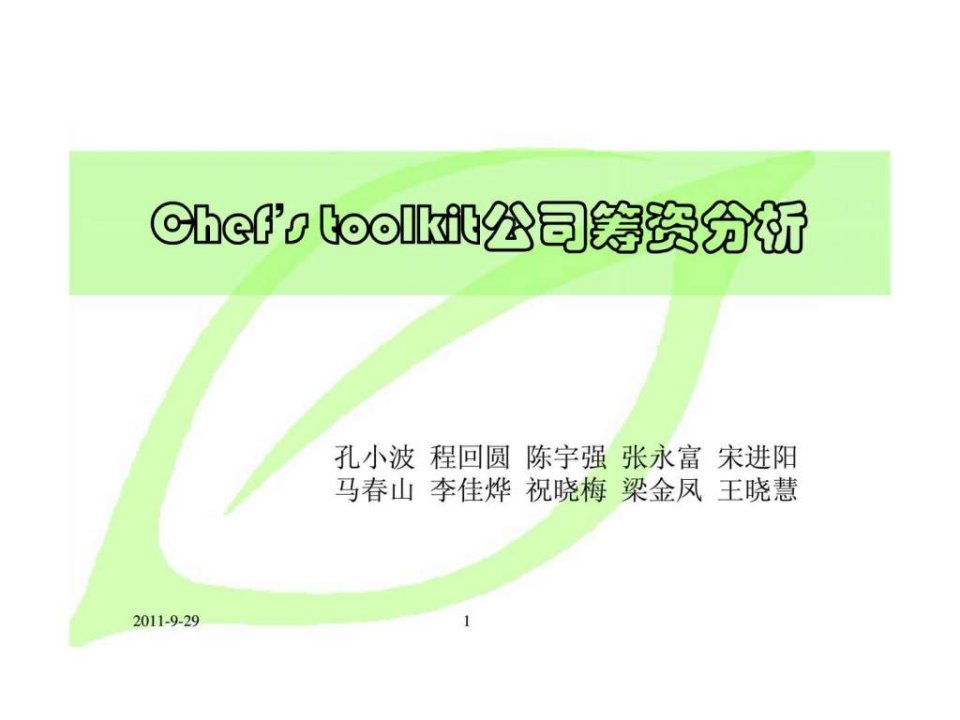 toolkit公司筹资分析