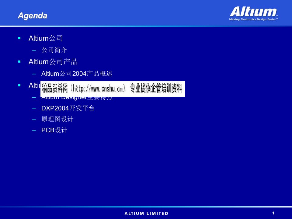 原理图和PCB设计专业培训教程