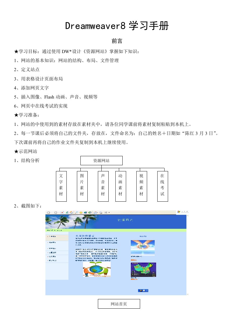 Dreamweaver8学习手册