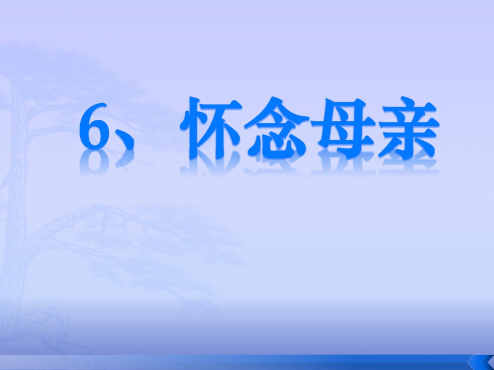 怀念母亲公开课稿12全解