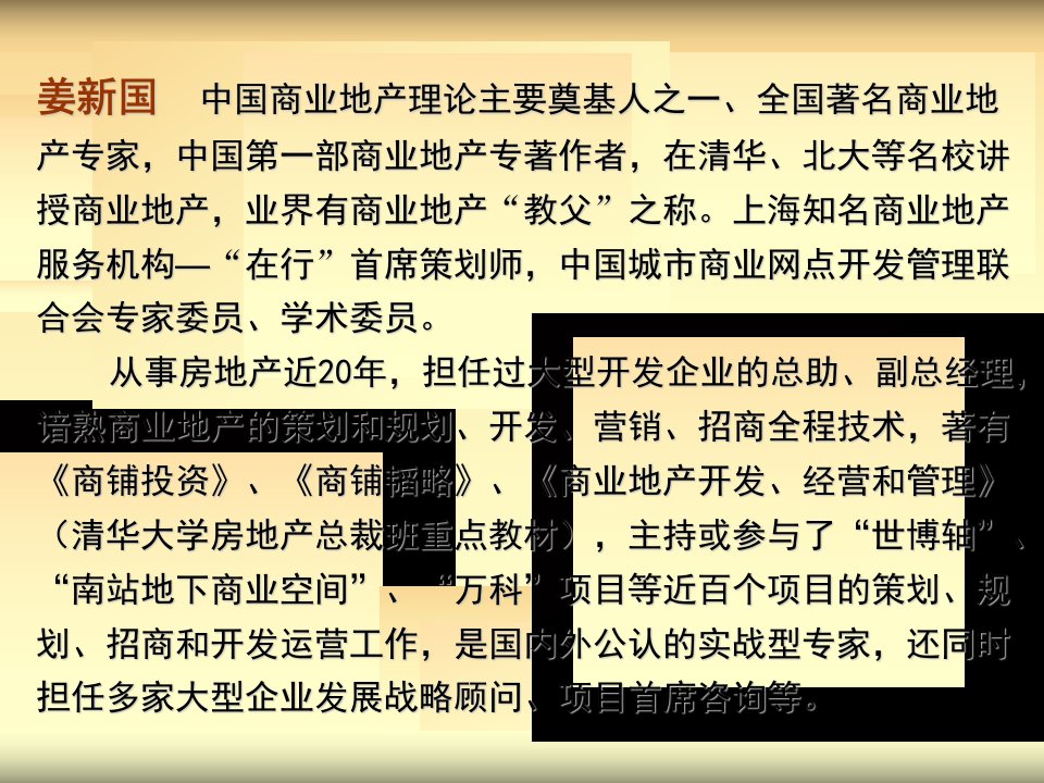 培训商业地产开发技术和盈利模式ppt课件