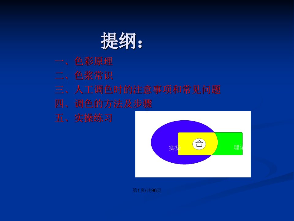 乳胶漆调色基础知识