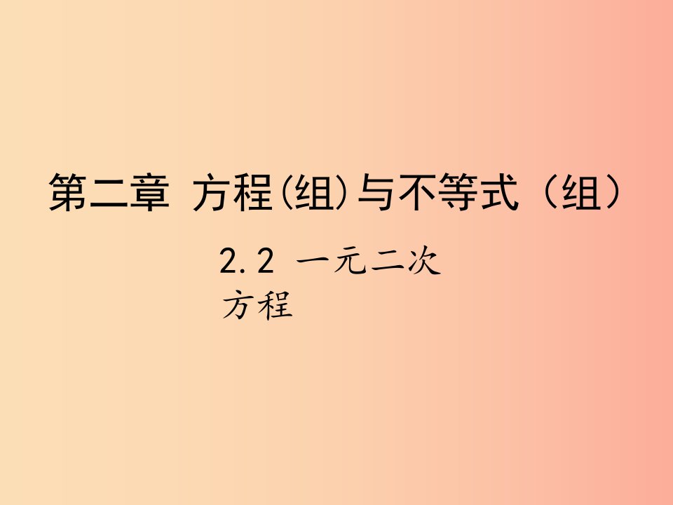 2019届中考数学复习