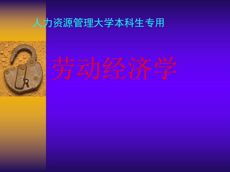 《劳动经济学导论》PPT课件