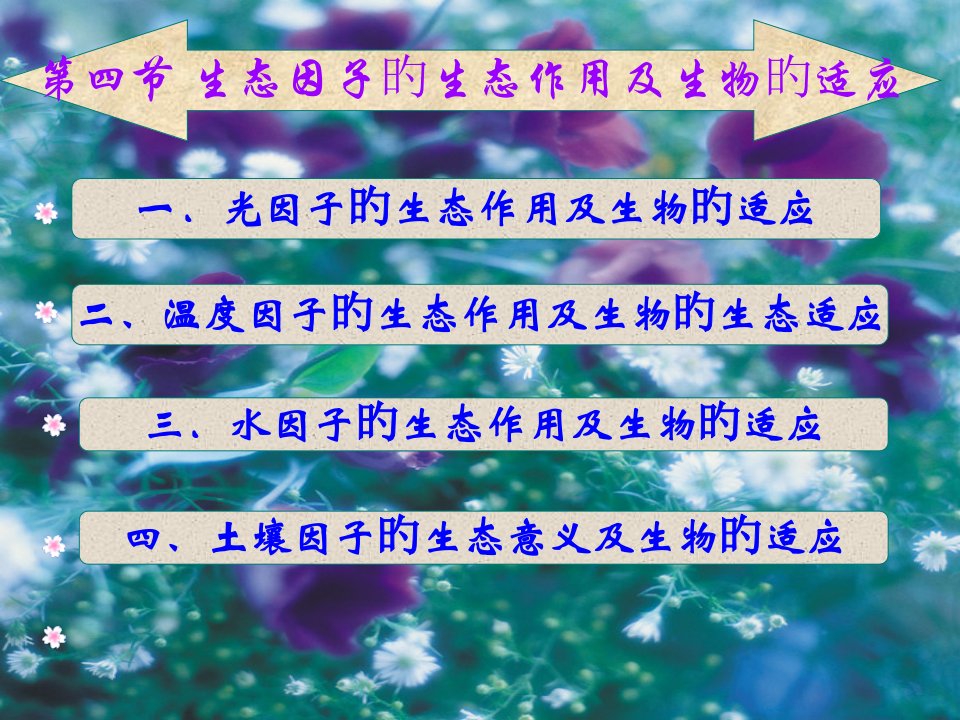 生物与环境因子的作用及适应光温度省名师优质课赛课获奖课件市赛课一等奖课件