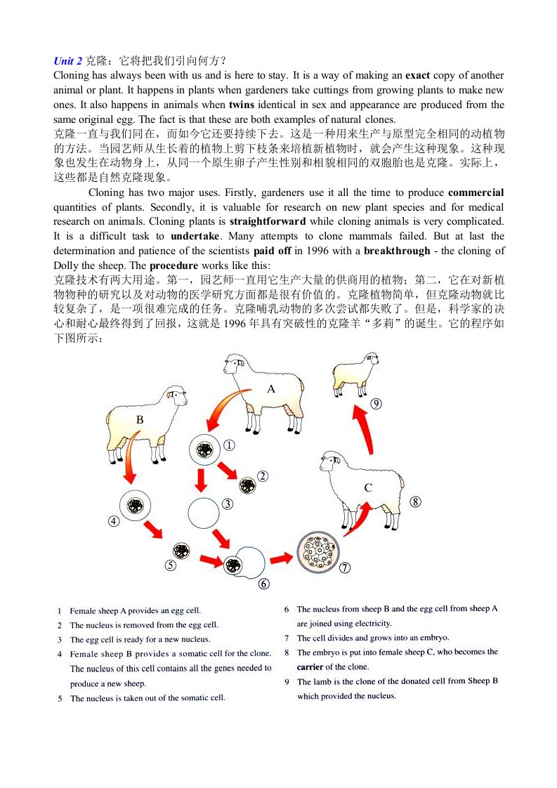 人教版高二英语选修8unit