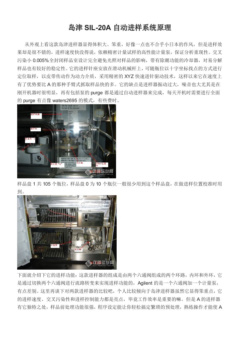 岛津SIL-20A自动进样系统原理从外观上看这款岛津进样器显得体积大