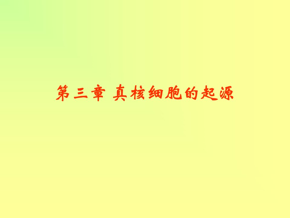 《真核细胞起源》PPT课件