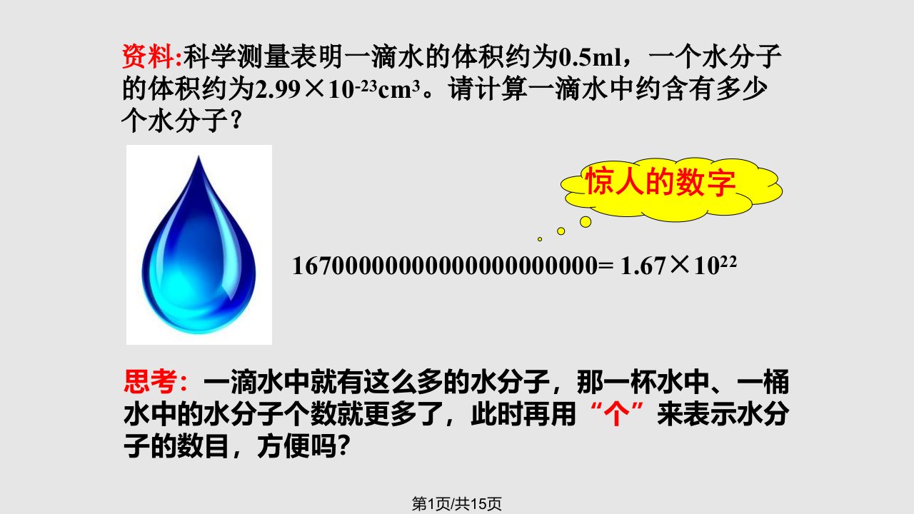 物质的量摩尔质量课件