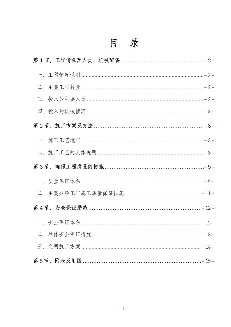 公路混凝土挡土墙专项施工方案