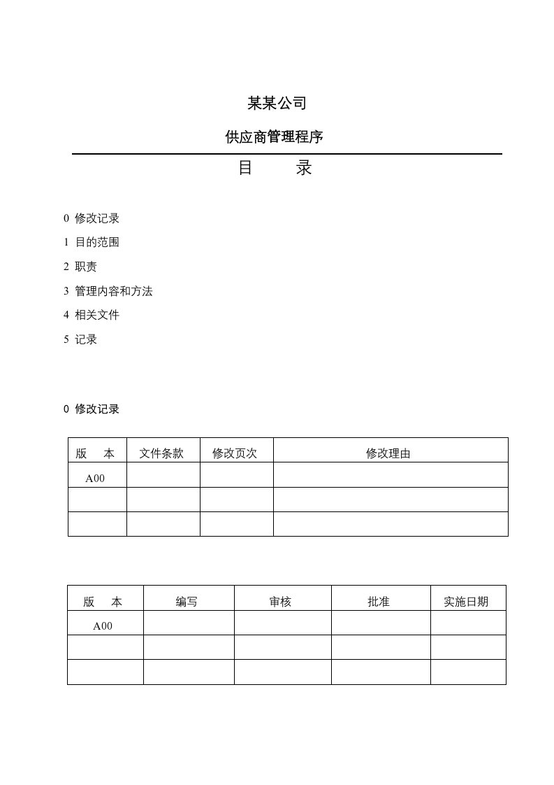 HSF供应商管理程序