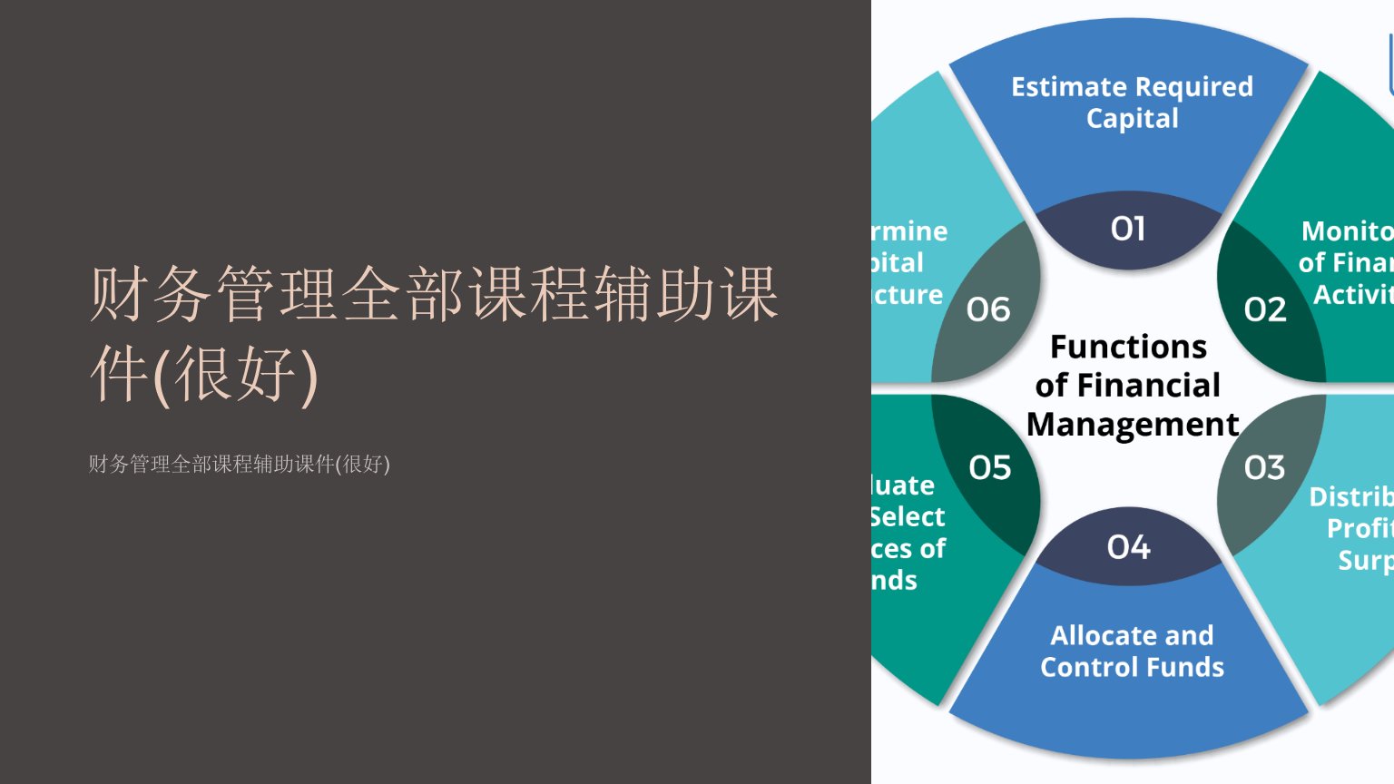 财务管理全部课程辅助课件(很好)