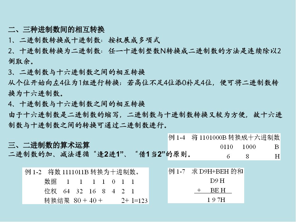 单片机原理及其接口技术第1章数制课件