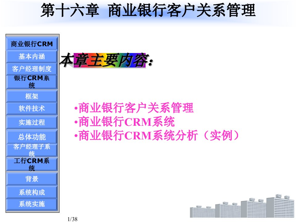 商业银行客户关系管理系统分析