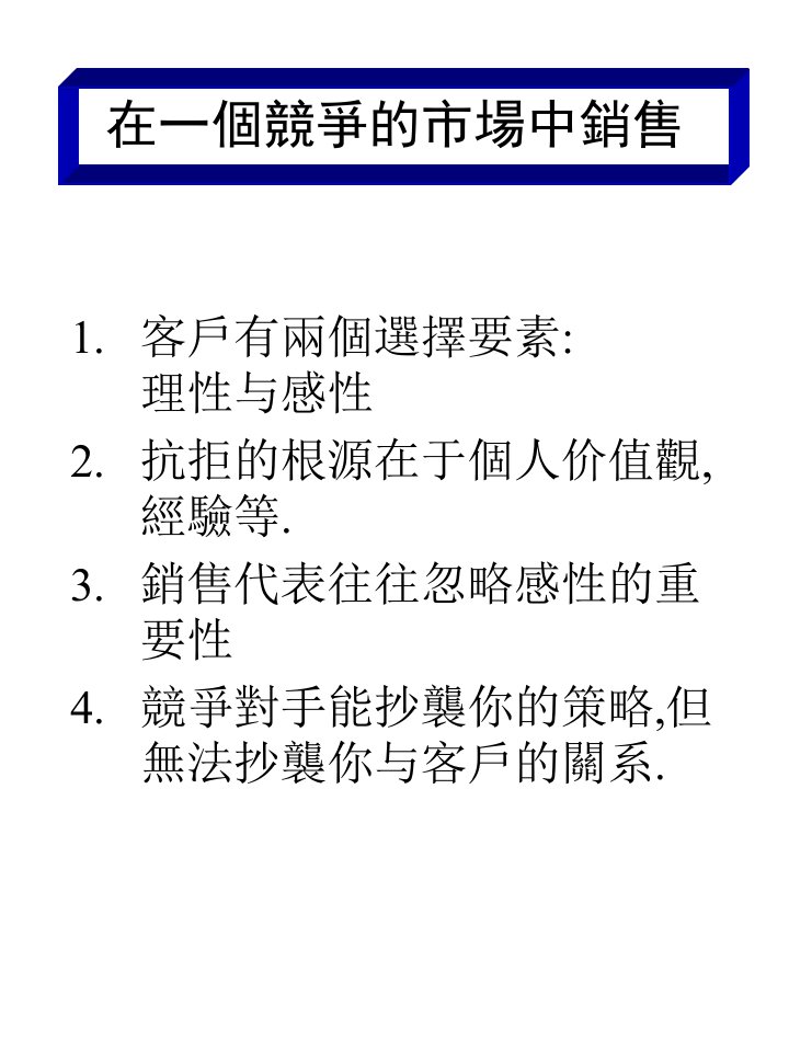 营销管理：专业销售技巧大纲