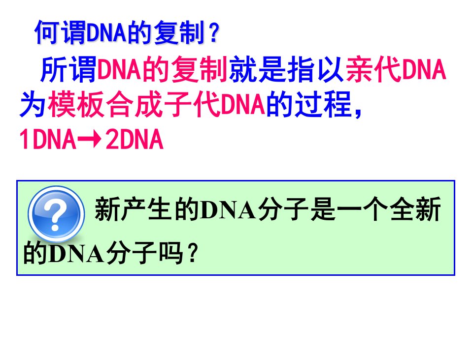 DNA复制公开课ppt课件