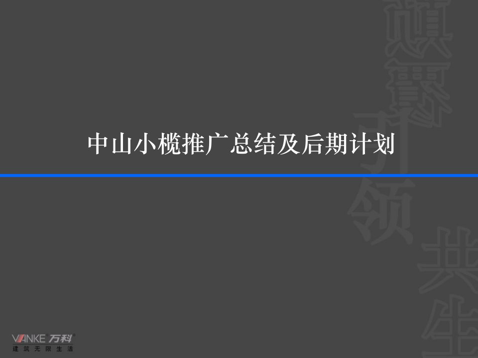 中山项目小榄城邦推广报告免