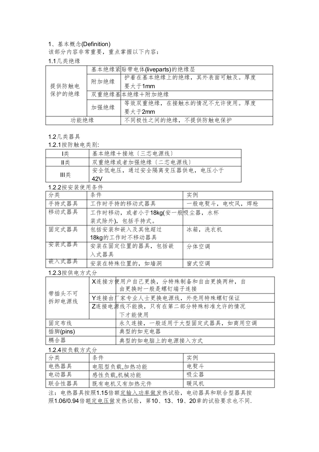 EN60335-1培训材料(简洁明了)