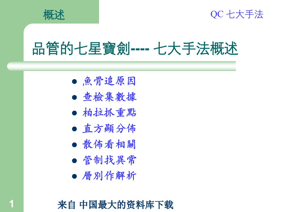 品管七大手法PPT77页