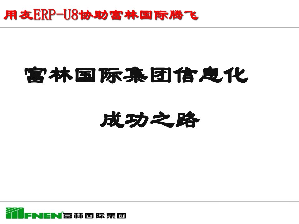 富林国际集团信息化成功之路(ppt