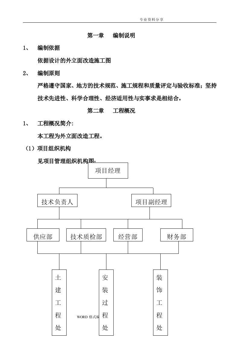 外立面改造施工工艺设计说明