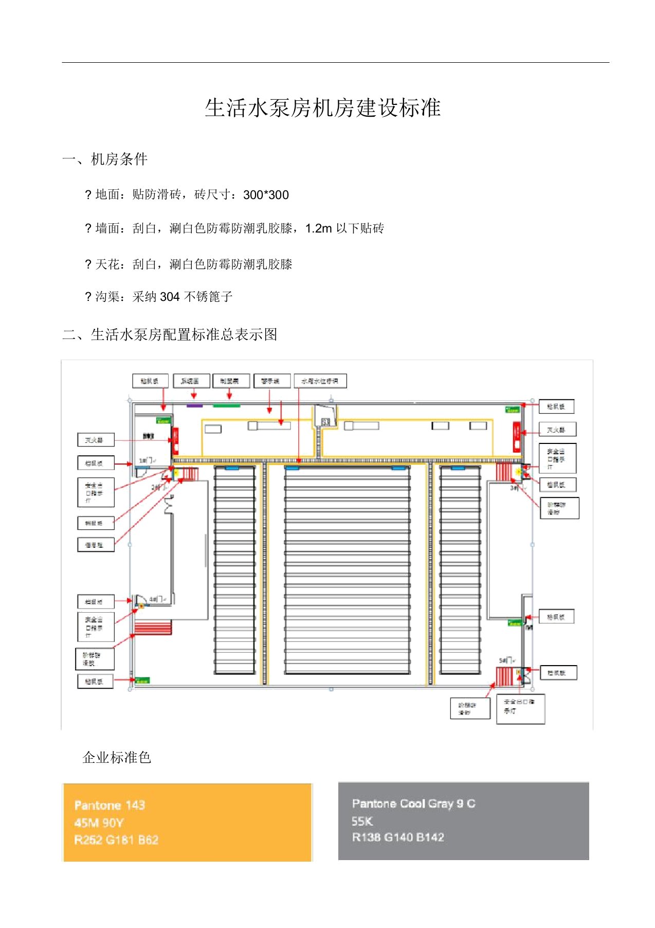 生活水泵房标准规定化