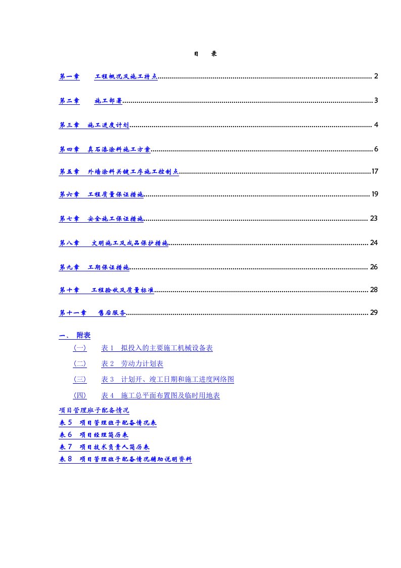 办公楼外墙涂料施工组织设计